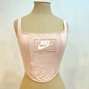 Frankie Collective Reworked Nike Sweatshirt Bustier Top
